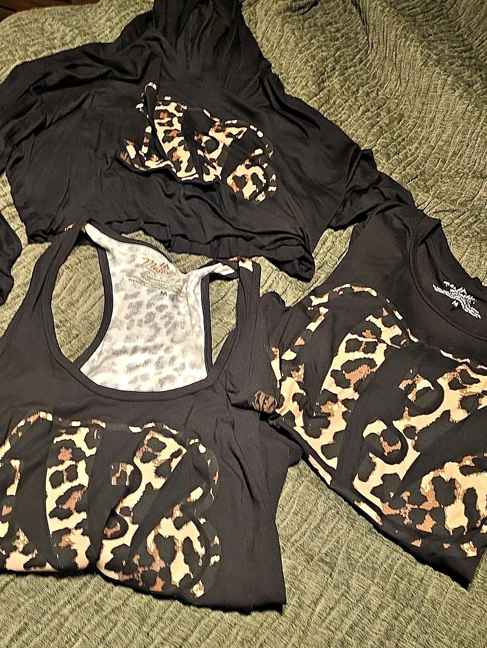 Leopard Print Bundle Of 3 BENGALS All New Medium Set